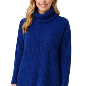 Mixit Tunic Sweater Chunky Knit Turtleneck Long Sleeve Size Small